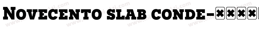 Novecento slab conde字体转换